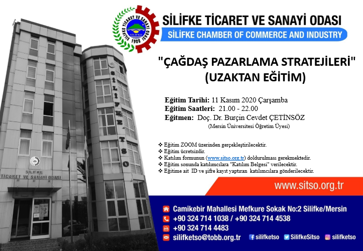 ÇAĞDAŞ PAZARLAMA STRATEJİLERİ (UZAKTAN EĞİTİM)